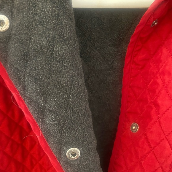 London Fog reversible Quilted Red Jacket - Picture 5 of 5